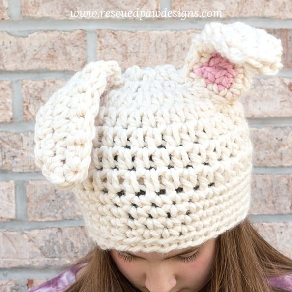 Crochet Floppy Bunny Ears - Crochet Bunny Ears Free Pattern