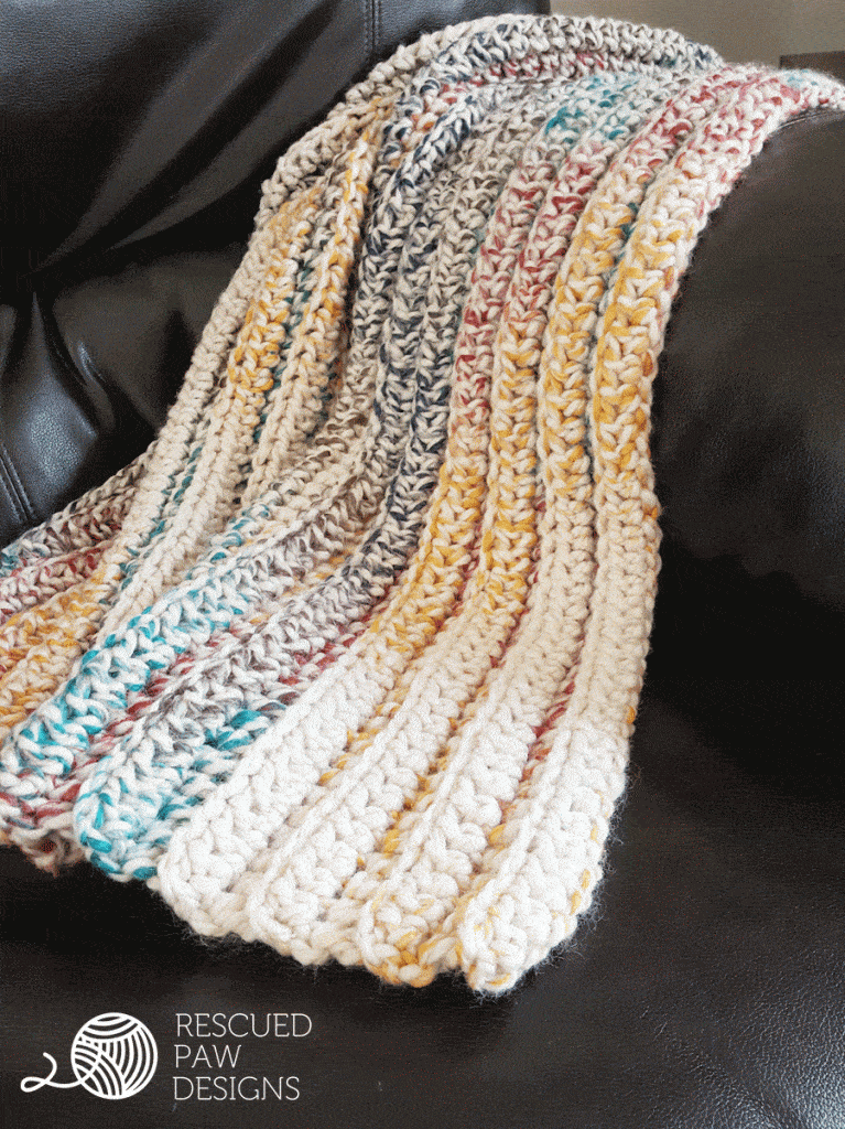 Chunky Crochet Throw Blanket