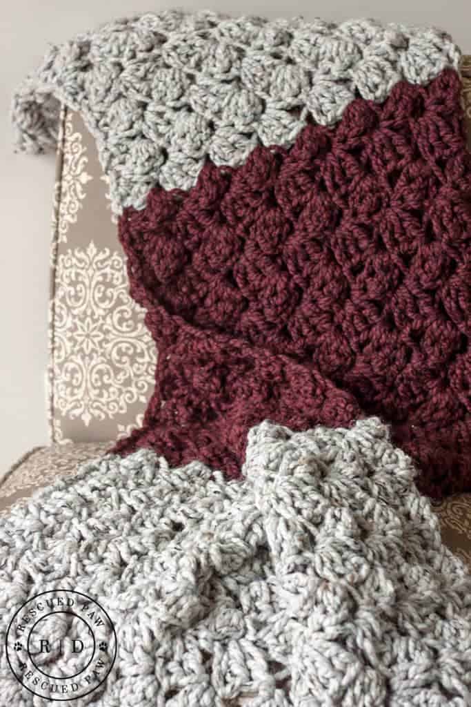Charlotte Crochet Blanket Pattern - Rescued Paw Designs Crochet
