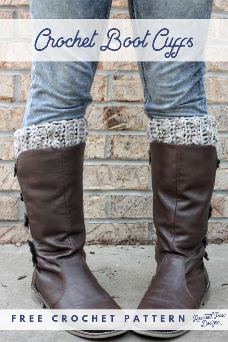Crochet Boot Cuff Size Chart
